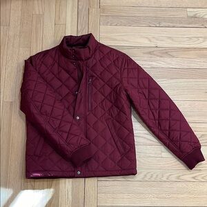 Banana Republic Burgundy Quilted Jacket
